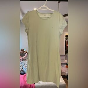 Calvin Klein Women's Light Green tshirt dress